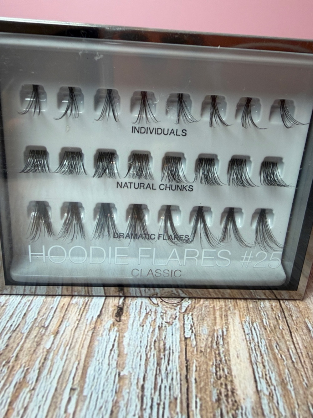 HUDA BEAUTY Hoodie Flares #25 Classic Black Individual & Chunk Lashes